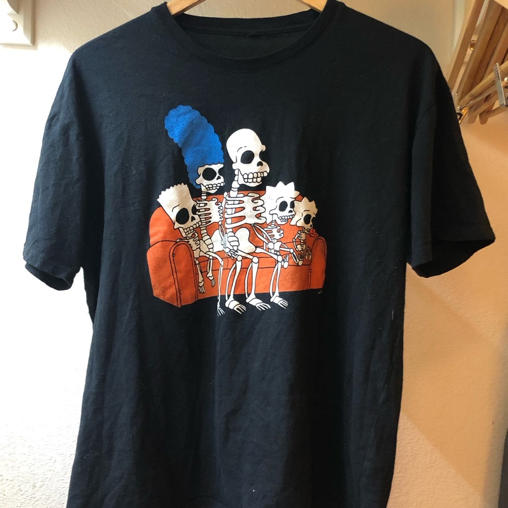 Simpson’s Halloween t-shirt, Simpson’s skeleton tee
